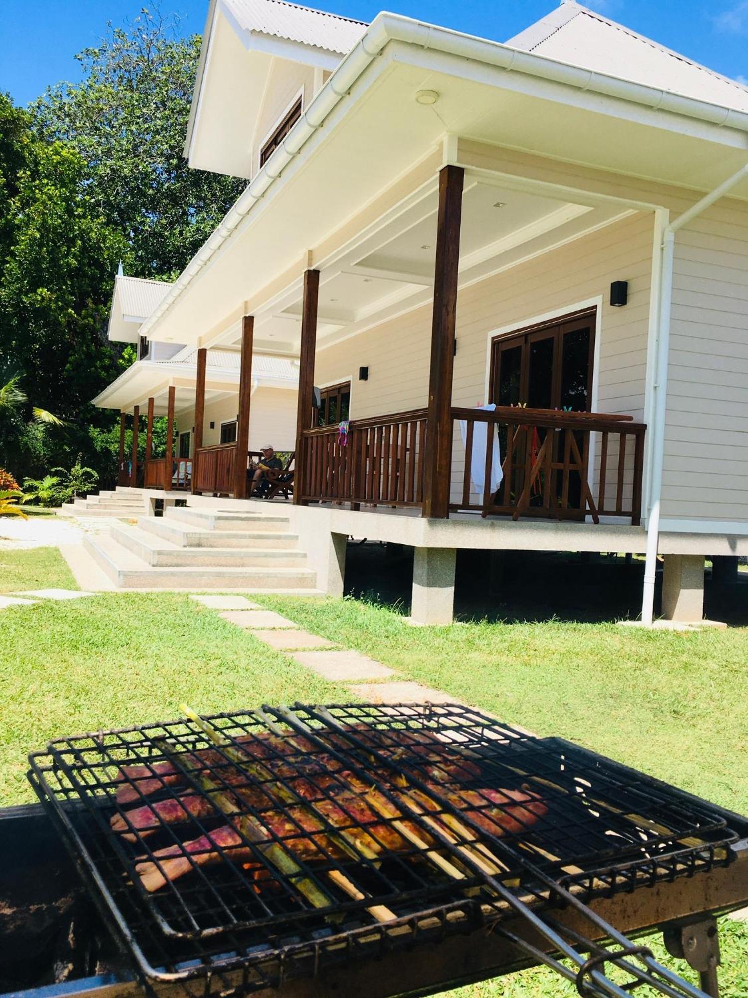 Digwa Beach Chalet La Digue Buitenkant foto